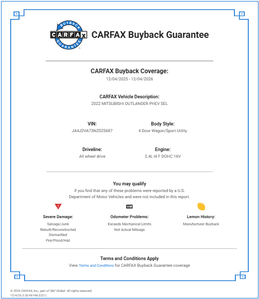 Mitsubishi Outlander PHEV  2022