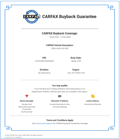 Lexus GS 300  2006