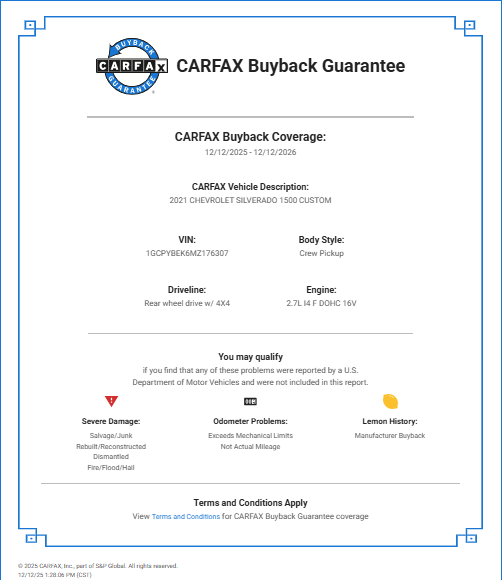 Chevrolet Silverado 1500  2021