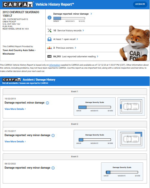 Chevrolet Silverado 1500  2012