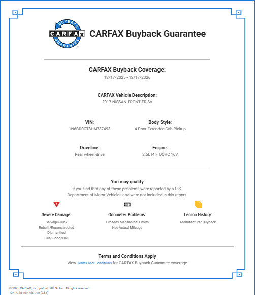 Nissan Frontier  2017