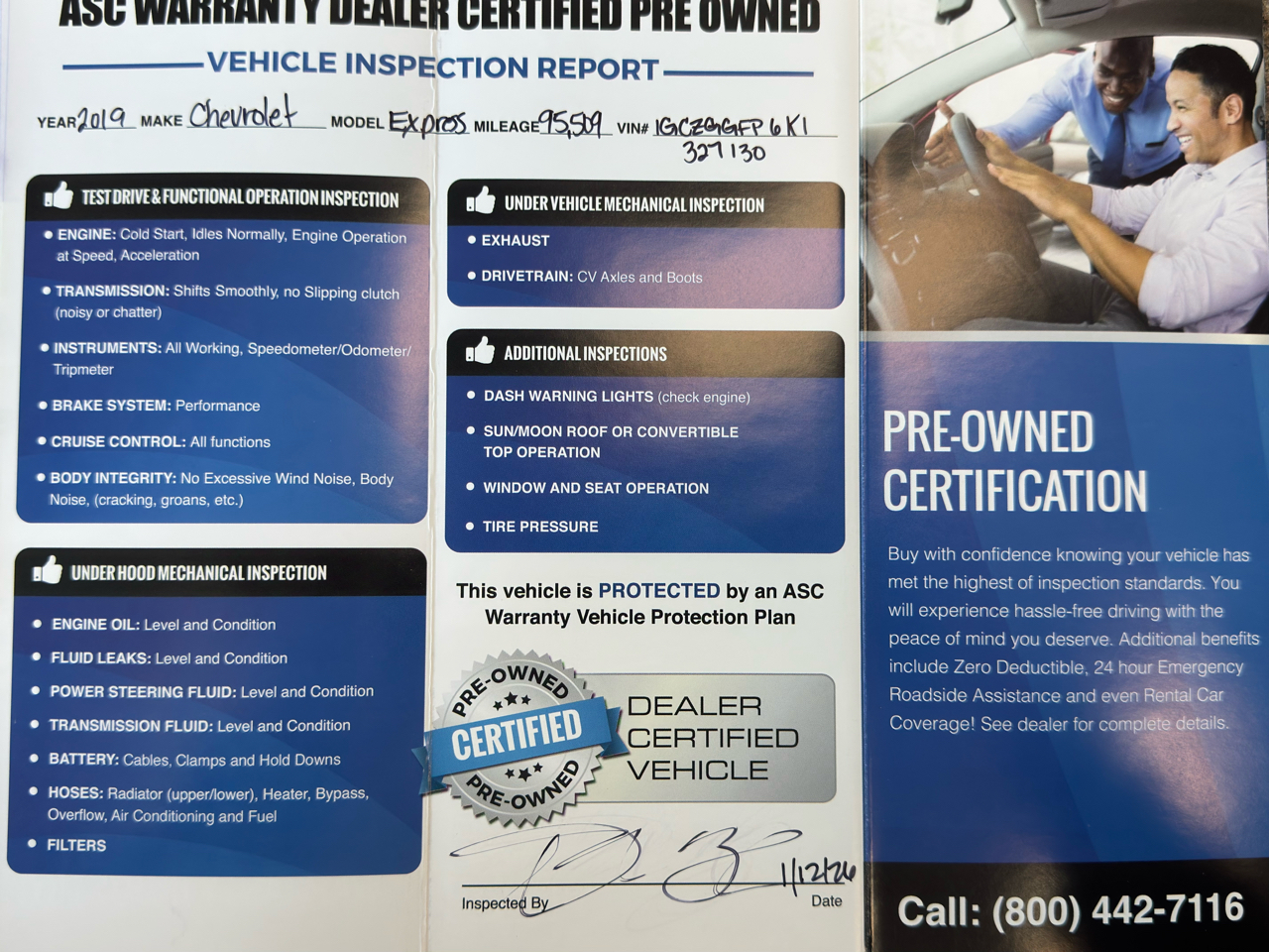 Chevrolet Express Cargo Van  2019