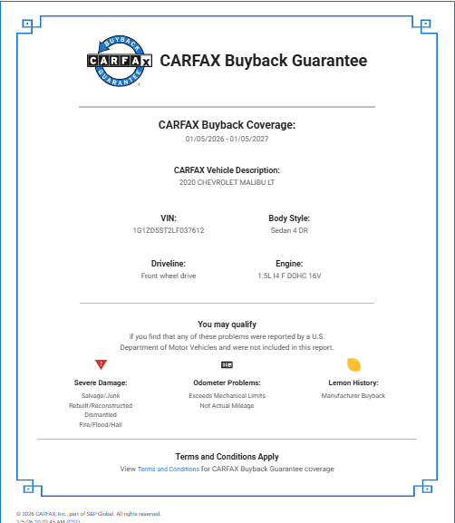 Chevrolet Malibu  2020