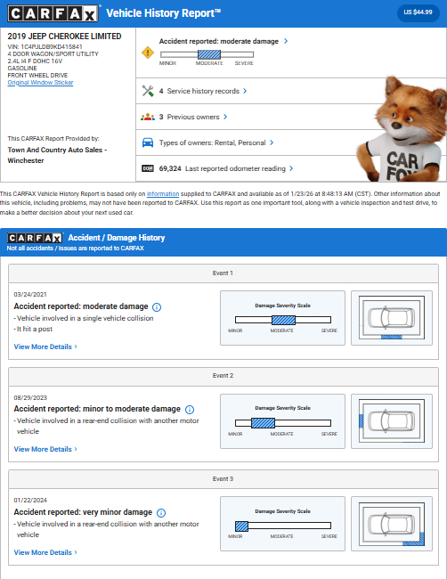 Jeep Cherokee Limited 2019