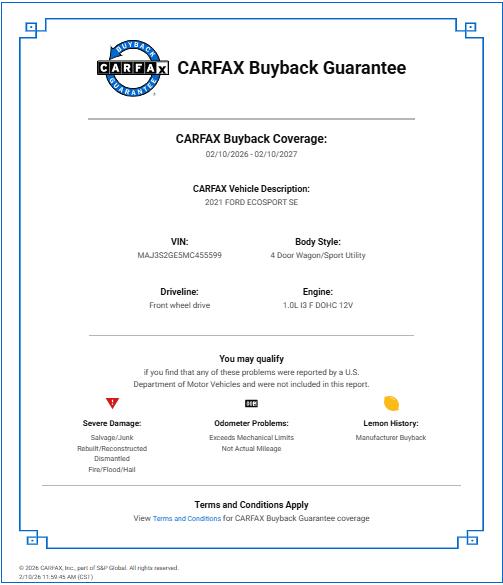 Ford EcoSport SE 2021