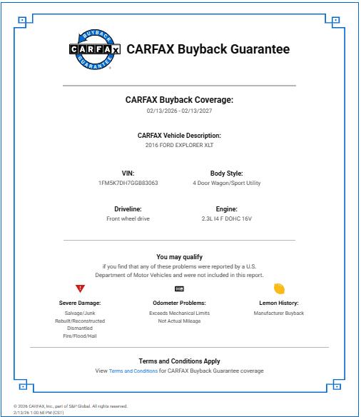 Ford Explorer XLT 2016