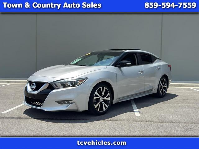 Silver 2018 Nissan Maxima Sedan Front-Wheel Drive Continuously Variable Transmission