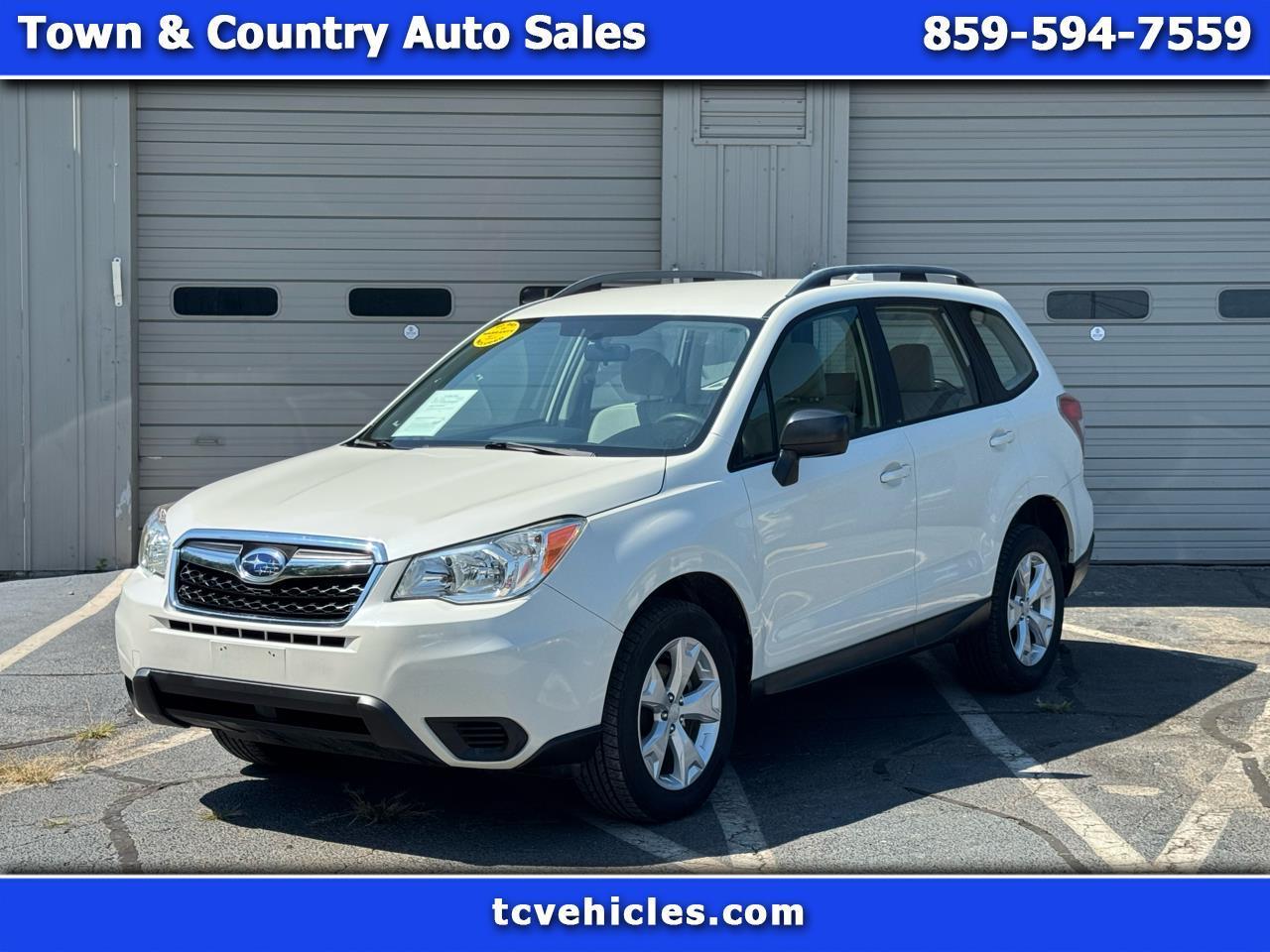 White 2016 Subaru Forester SUV / Crossover All-Wheel Drive Automatic