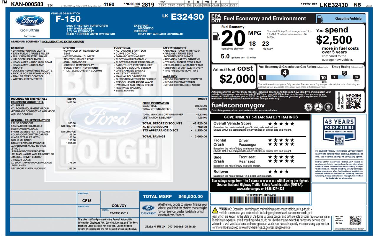Ford F-150  2020