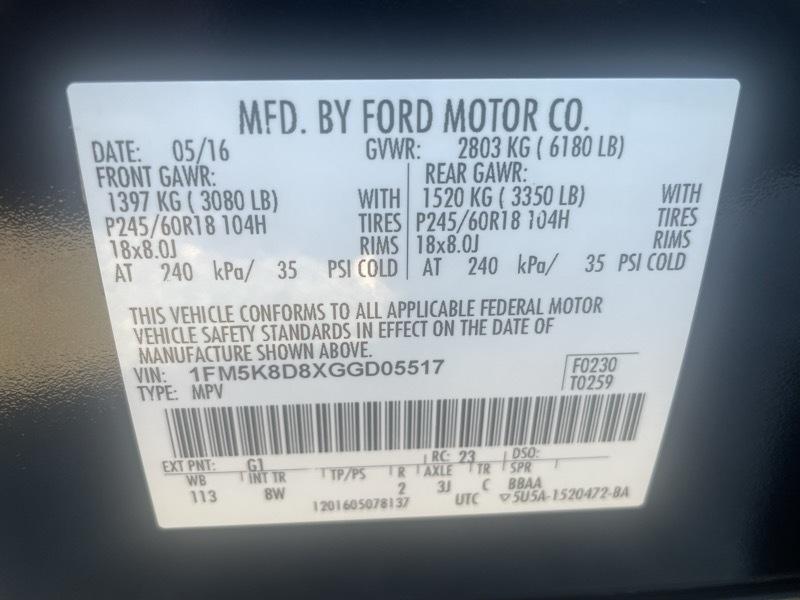 Ford Explorer 4dr XLT 4WD 2016