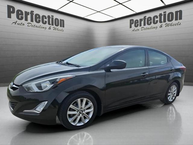Black 2016 Hyundai Elantra SE FWD Sedan Front-Wheel Drive Automatic