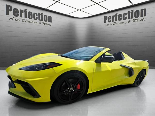 Yellow 2022 Chevrolet Corvette Stingray 3LT Convertible RWD Convertible Rear-Wheel Drive Automatic