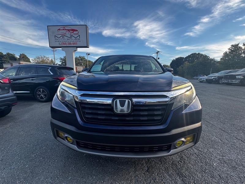 Blue 2018 Honda Ridgeline Pickup Truck All-Wheel Drive Automatic