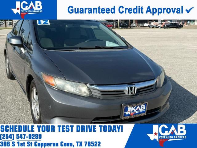 Gray 2012 Honda Civic Sedan Front-Wheel Drive Automatic