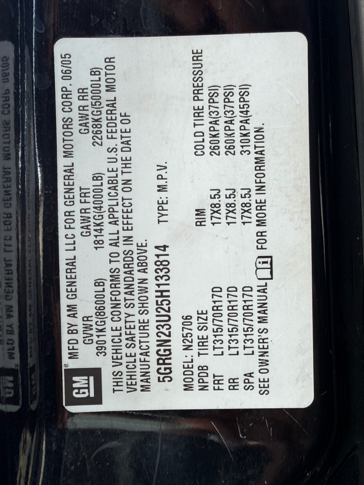 HUMMER H2 4dr Wgn SUV 2005