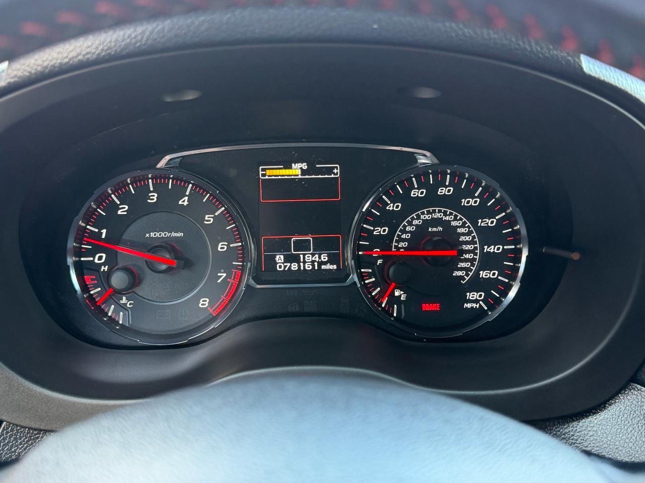 Subaru WRX Manual 2018