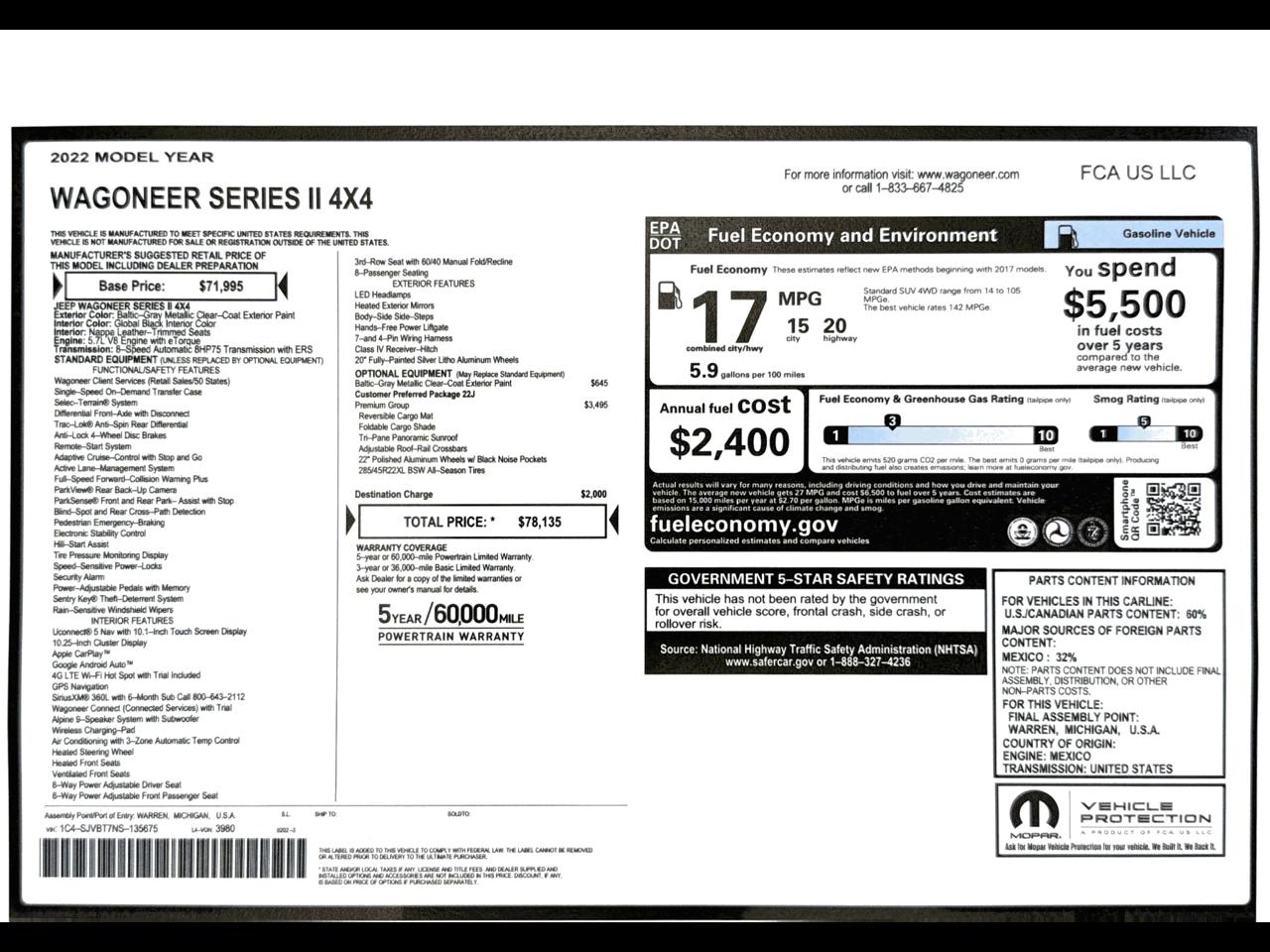 Jeep Wagoneer Series II 4x4 2022