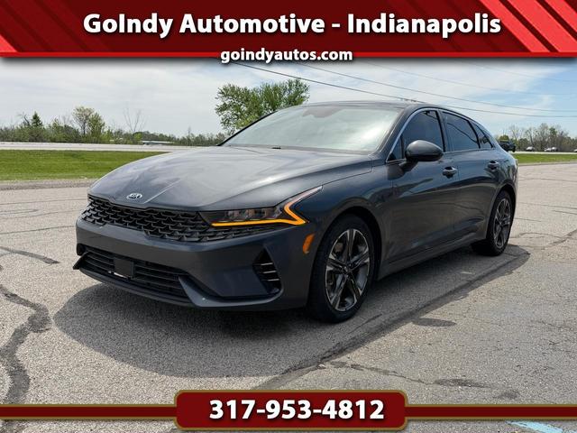 Gray 2021 Kia K5 EX FWD Sedan Front-Wheel Drive Automatic