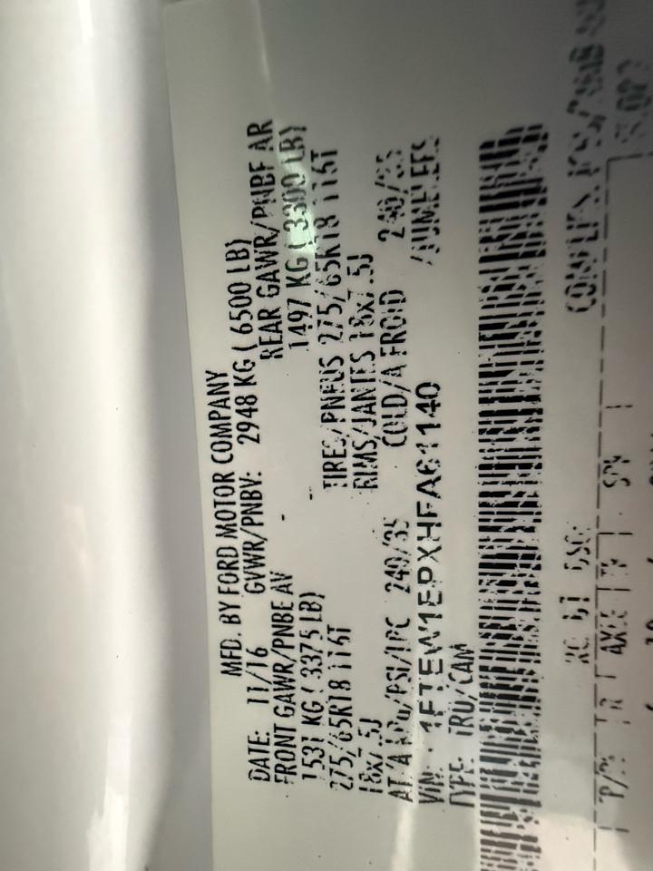 Ford F-150 XLT SuperCrew 5.5-ft. Bed 4WD 2017