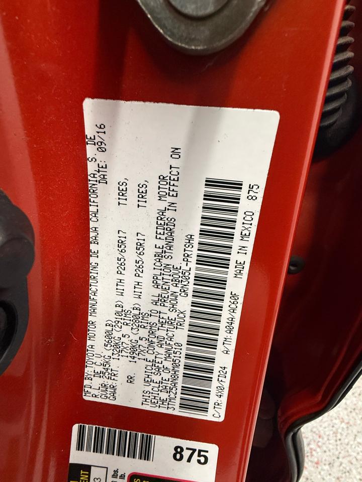 Toyota Tacoma TRD Offroad Double Cab 4WD V6 2017