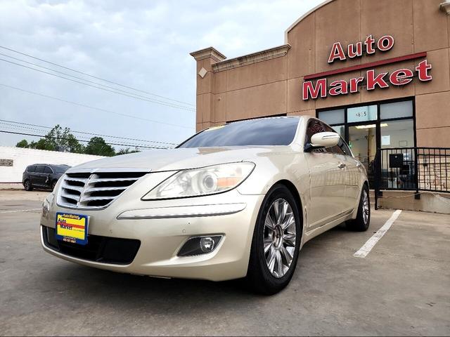 Gold 2010 Hyundai Genesis Sedan Rear-Wheel Drive 6-Speed Automatic