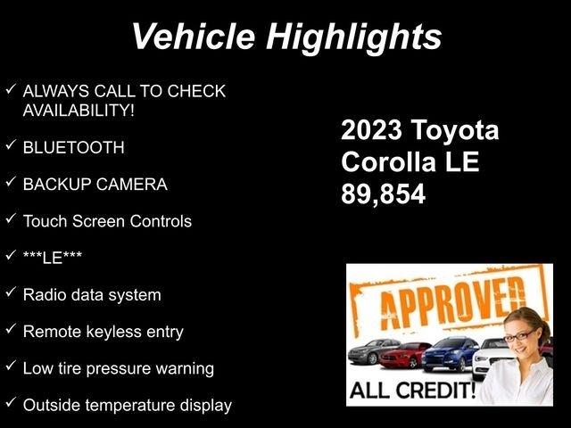 Toyota Corolla LE 2023