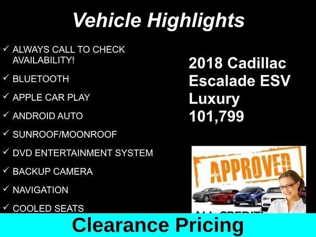 Cadillac Escalade ESV 4WD 4dr Luxury 2018