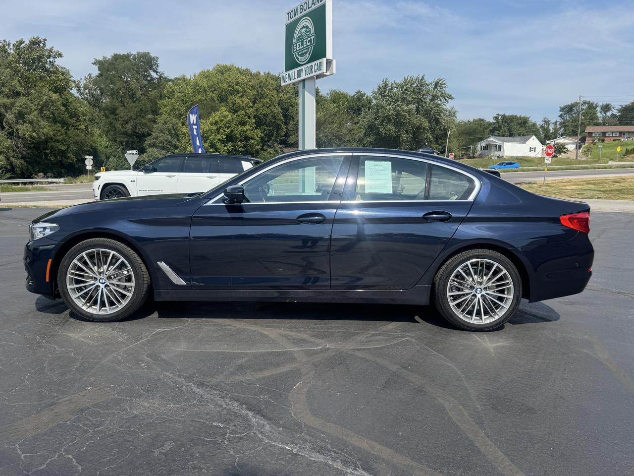 Imperial Blue Metallic 2020 BMW 5 Series Sedan All-Wheel Drive Automatic