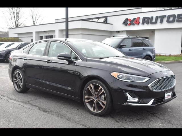 Black 2019 Ford Fusion Titanium Sedan Front-Wheel Drive Automatic