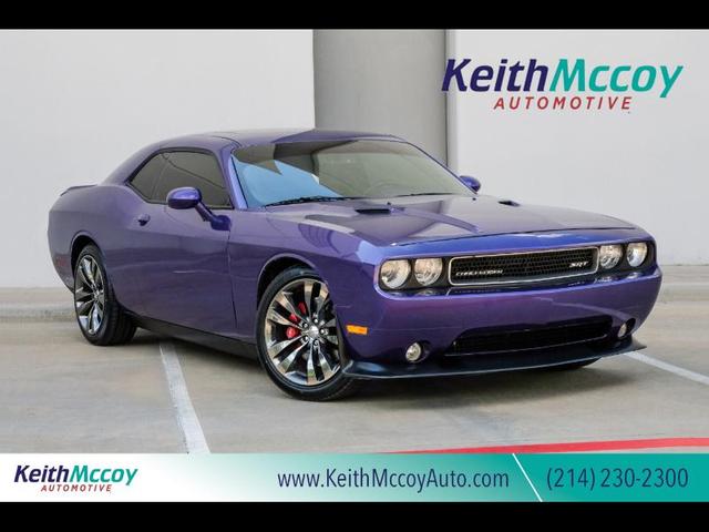 Purple 2013 Dodge Challenger SRT8 392 RWD Coupe Rear-Wheel Drive 5-Speed Automatic