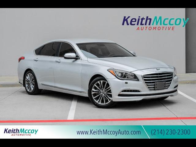 Silver 2016 Hyundai Genesis 3.8 RWD Sedan Rear-Wheel Drive