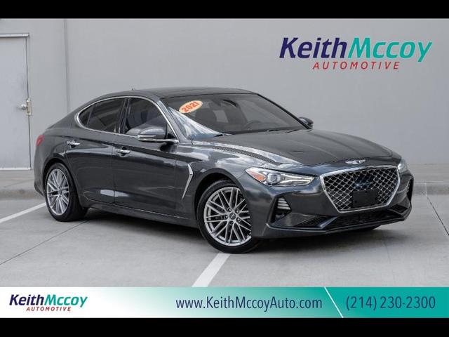 Black 2021 Genesis G70 2.0T RWD Sedan Rear-Wheel Drive