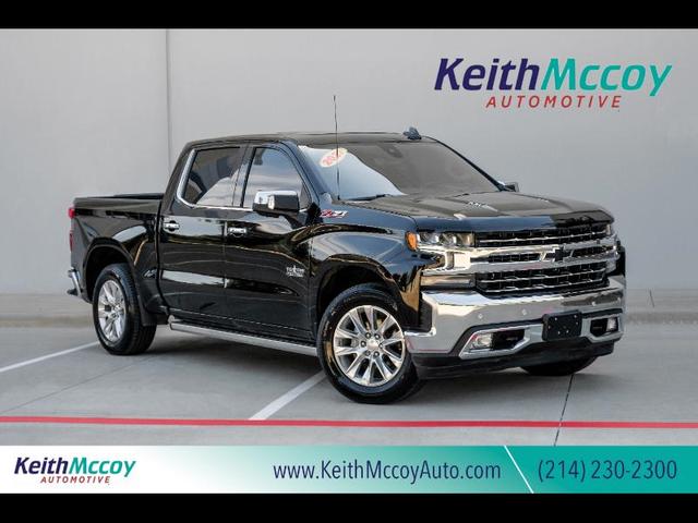 Black 2021 Chevrolet Silverado 1500 Pickup Truck Four-Wheel Drive