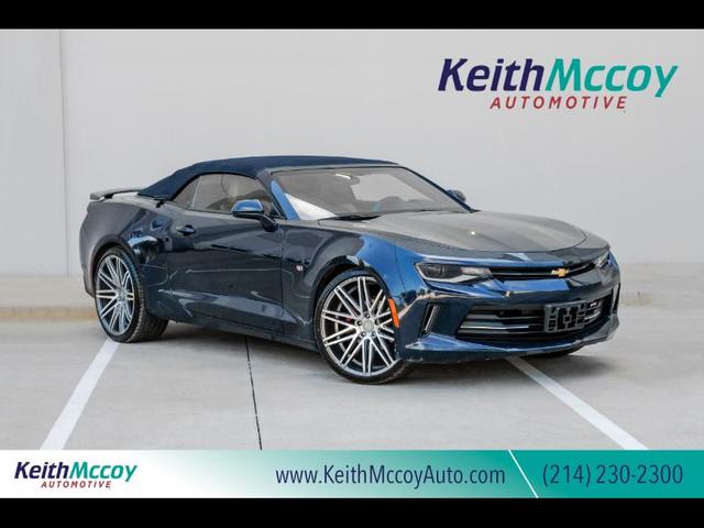 Blue 2016 Chevrolet Camaro Convertible Rear-Wheel Drive