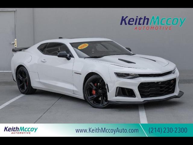 White 2018 Chevrolet Camaro Coupe Rear-Wheel Drive
