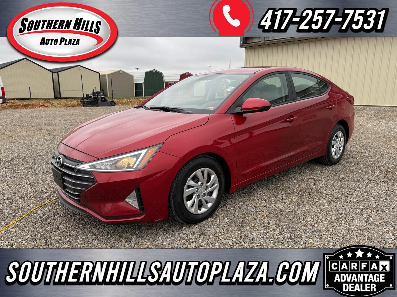 2019 Hyundai Elantra SE 4D Sedan at