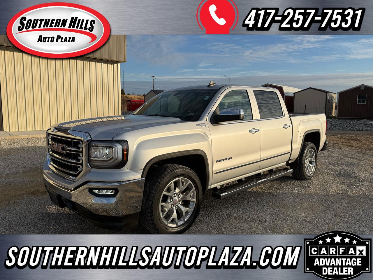 2018 GMC Sierra 1500 SLT Crew Cab 4WD SWB
