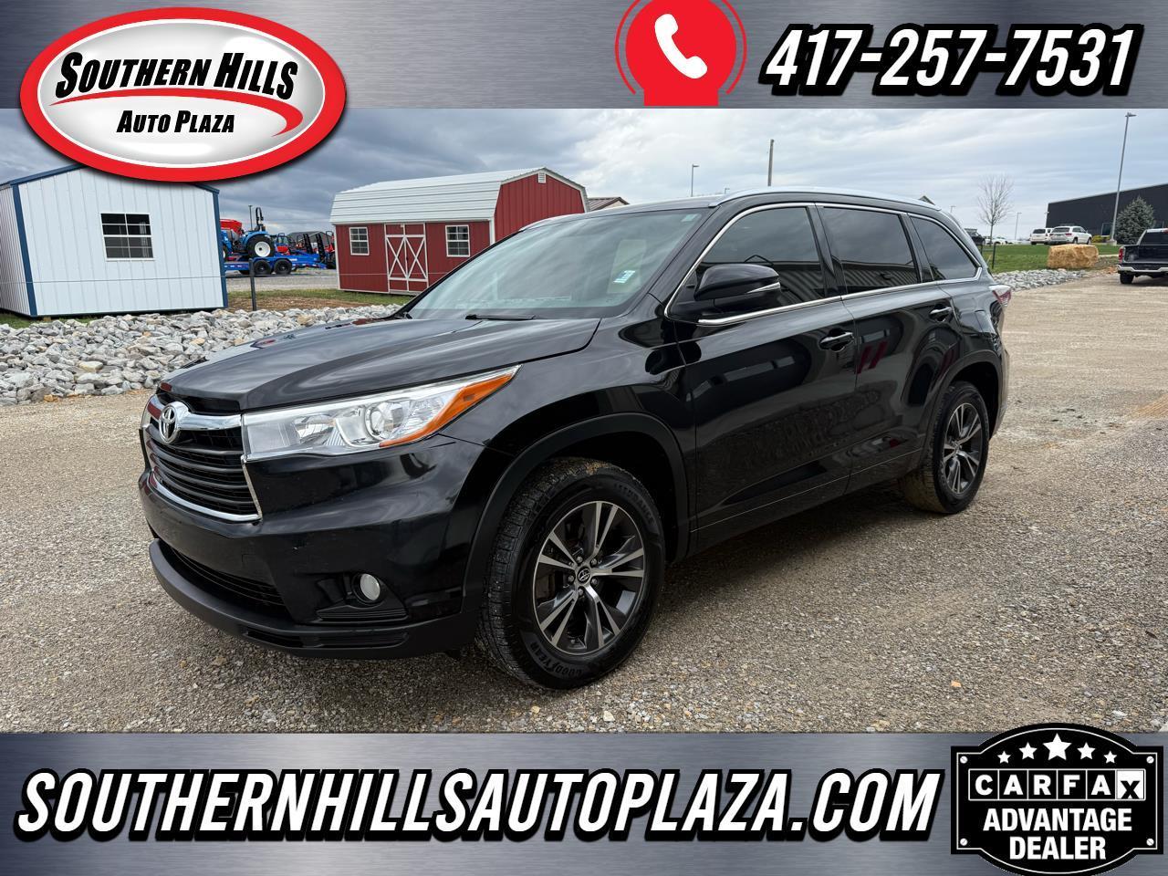 2016 Toyota Highlander XLE 4D SUV FWD