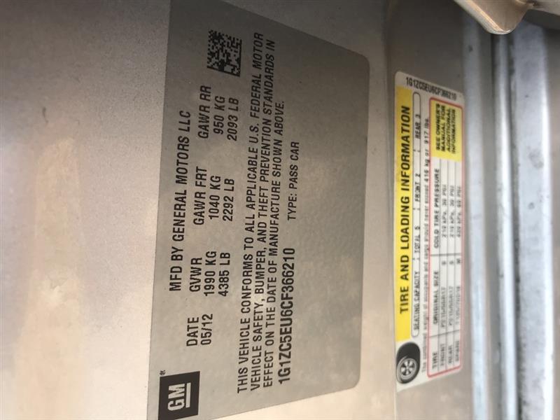 Chevrolet Malibu  2012