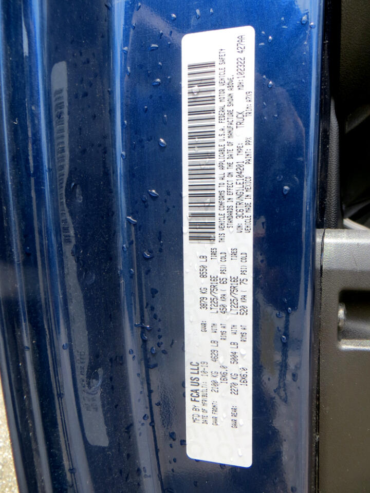 RAM Promaster 1500 Low Roof 118-in. WB 2020 RAM Promaster 1500 Low Roof 118-in. WB 2020