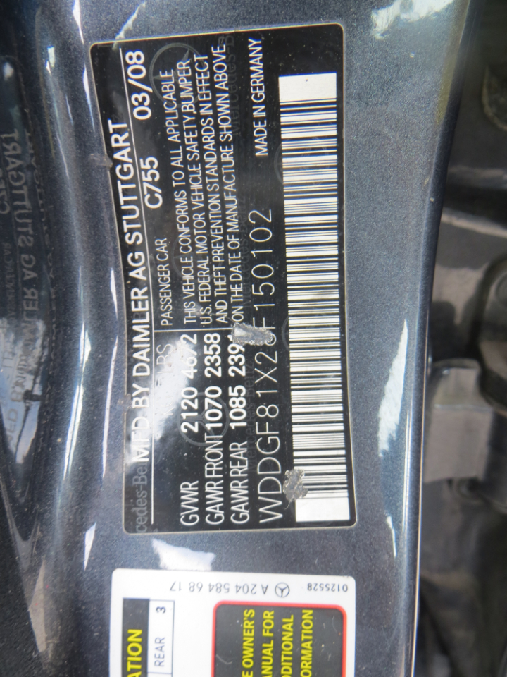 Mercedes-Benz C-Class C300 Sport Sedan 2008