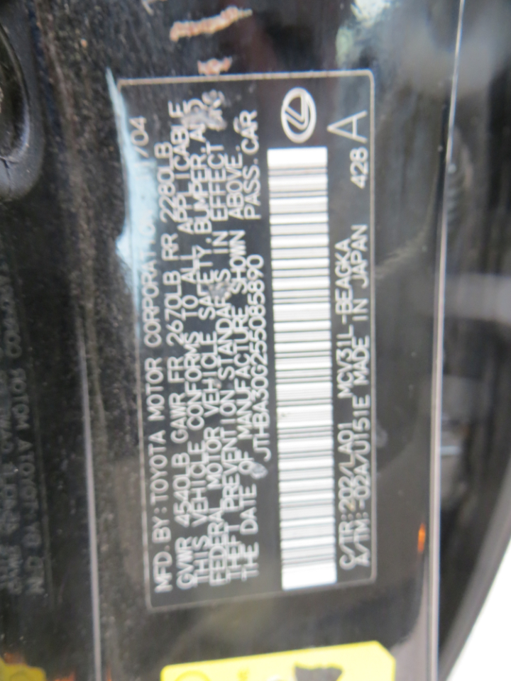 Lexus ES 330 4D Sedan 2005 Lexus ES 330 4D Sedan 2005