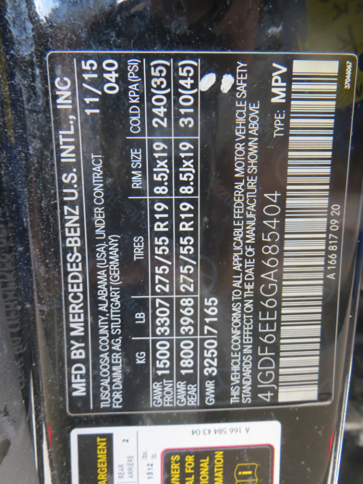 2016 Mercedes Benz GL 450 photo 3