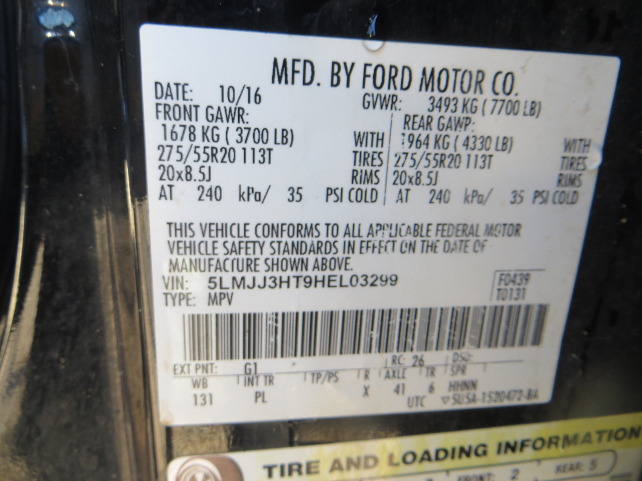 Lincoln Navigator L Select 2WD 2017