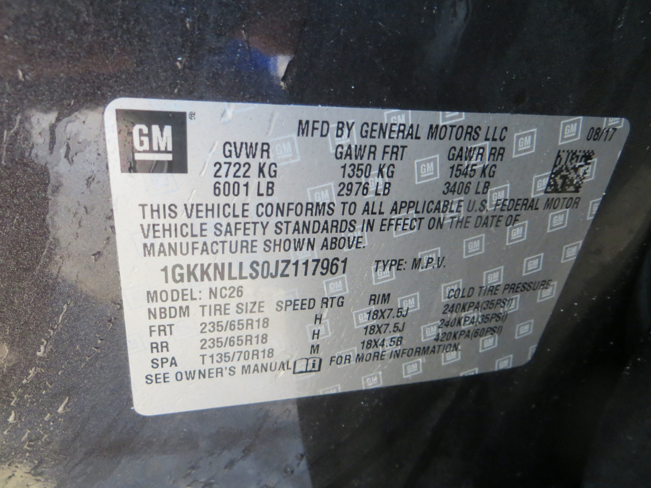 GMC Acadia SLE2 2018