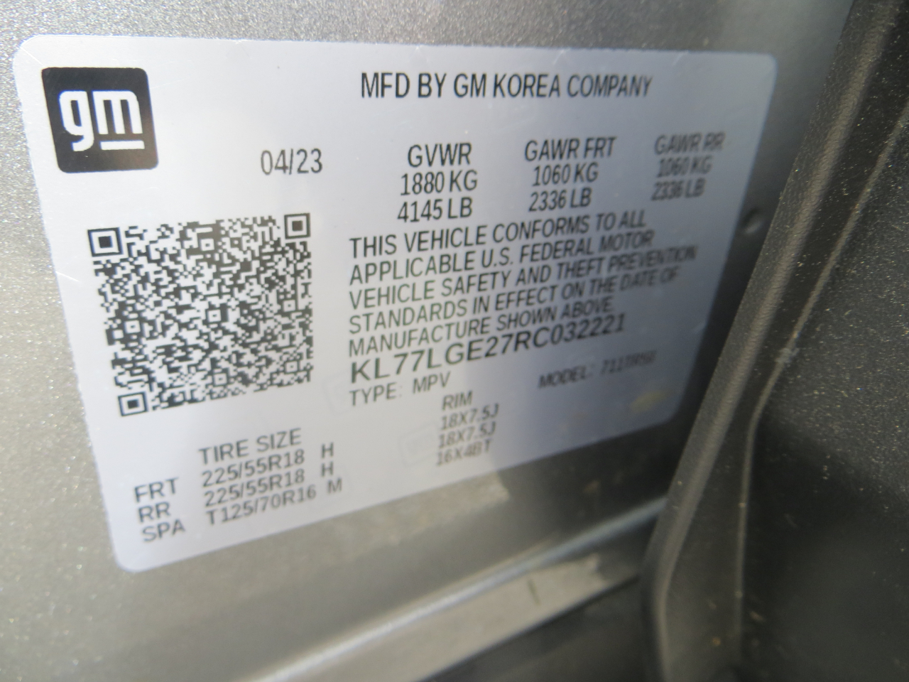 Chevrolet Trax 1RS 2024