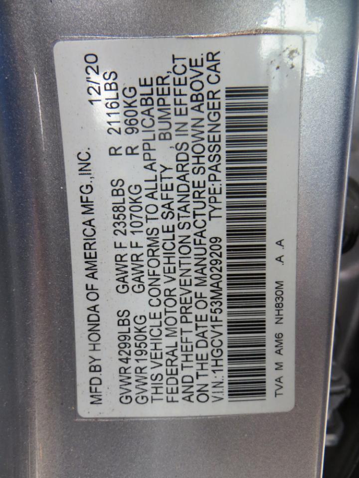 Honda Accord EX-L 2021