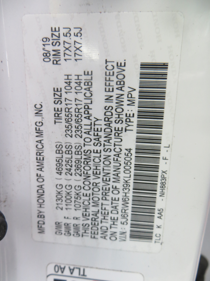 Honda CR-V LX AWD 2019