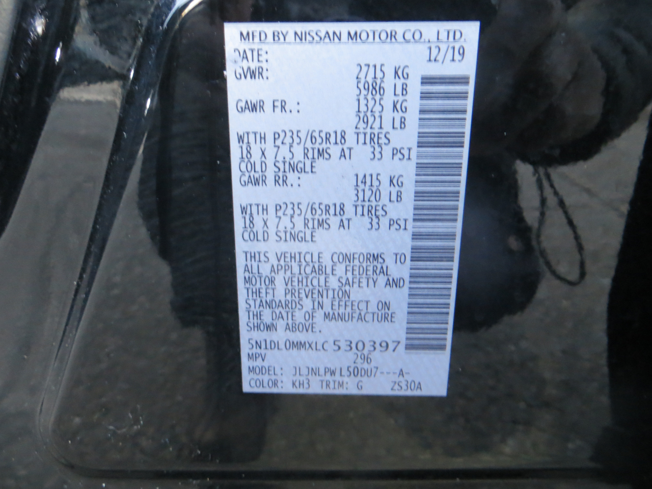 Infiniti QX60 PURE AWD 2020