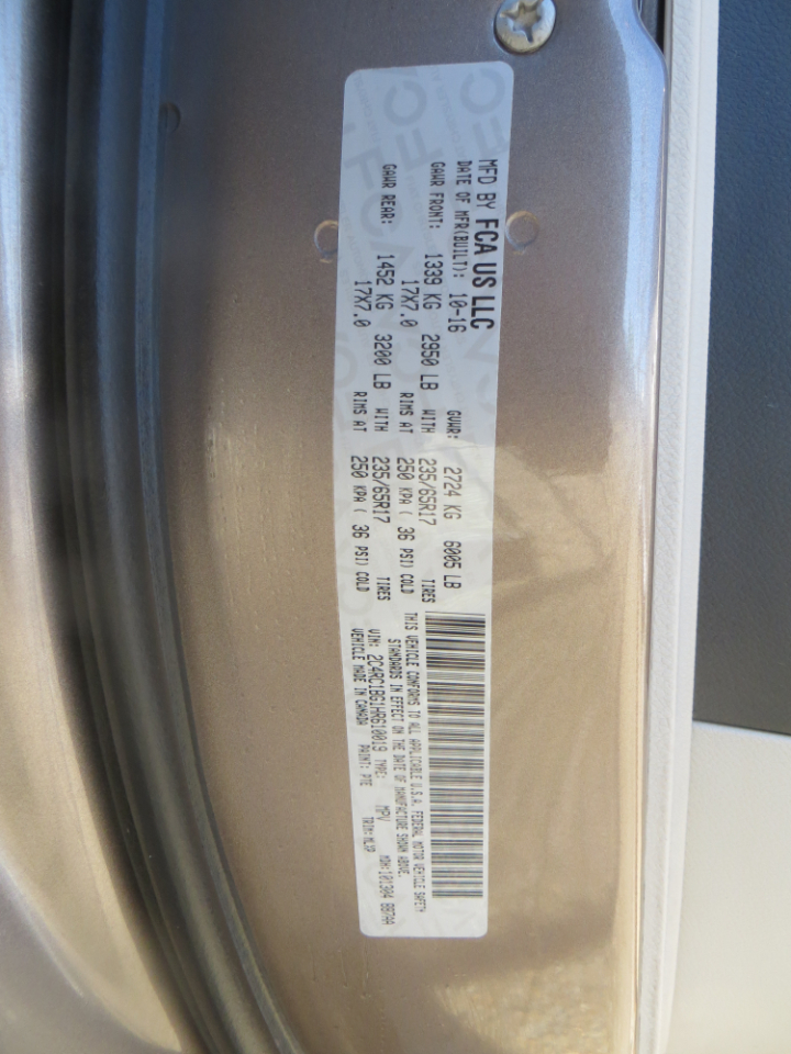 Chrysler Pacifica Touring-L 2017